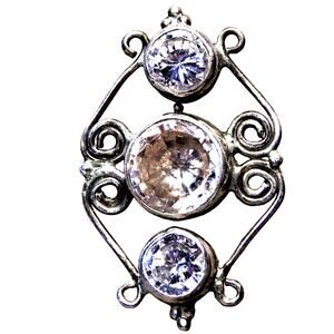 SZ  7.75 Artesian Bohemian Gypsy Hippie Crystal Clear Artesian Ring